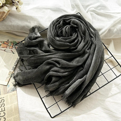 2023 új retro téli férfi gyapjú sál divat férfi csíkos sálak nyakkendőfesték egyszínű meleg pashmina férfi kiegészítők kendőtakaró