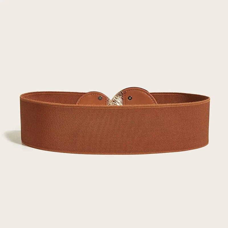 Divatos elasztikus széles fűzőöv női tervezői derékpánt női kabát ruha díszített derékpánt