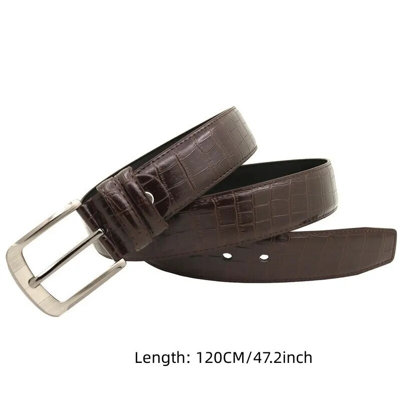 Klasiska dizaina apģērbs ar greznu mākslīgās ādas sprādzes trīskrāsu ikdienas jostu