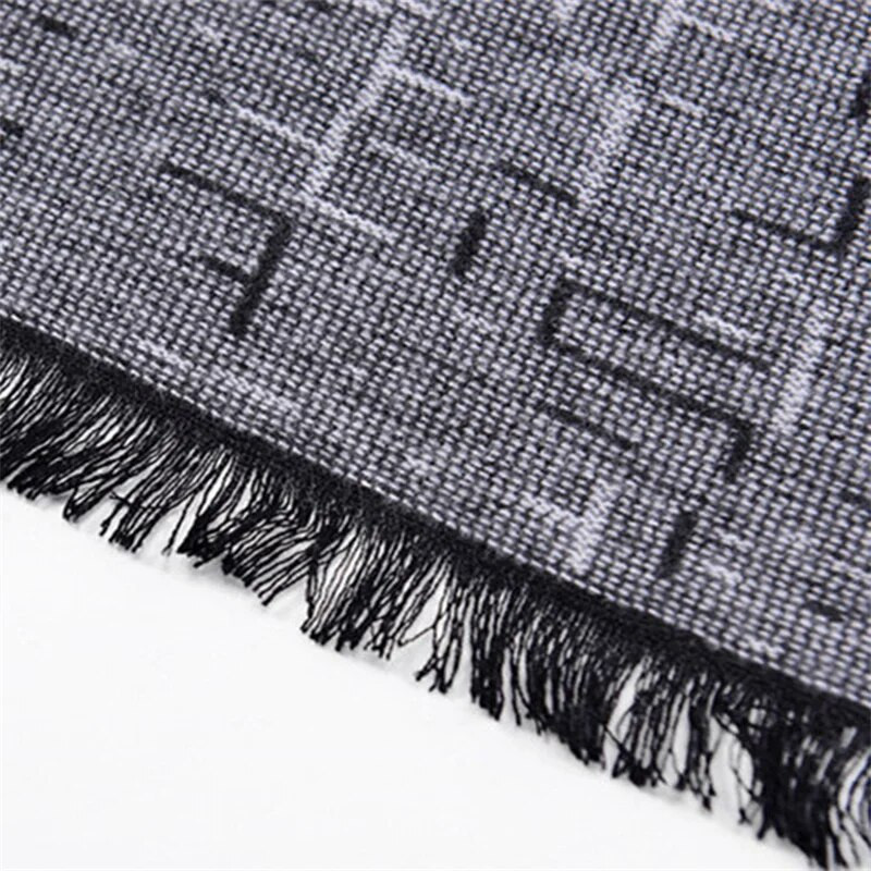 Dizaineru Zīmols Ziemas Vīriešu Šalle Silta Kašmira Pashmina Mode Vīriešu Kašmira Šalles Mīksta Gara Šalle Bufandas Vīriešu Aksesuāri