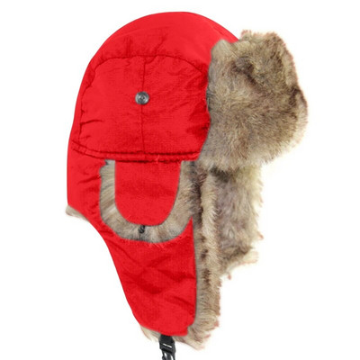 Férfi Női Trapper Bomber Kalapok Orosz Meleg Téli Szőrme Fülfül sapka Szabadtéri Sport Síelés Vadászat Horgászat Plüss sapka karácsonyi ajándék