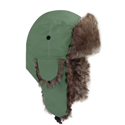Férfi Női Trapper Bomber Kalapok Orosz Meleg Téli Szőrme Fülfül sapka Szabadtéri Sport Síelés Vadászat Horgászat Plüss sapka karácsonyi ajándék