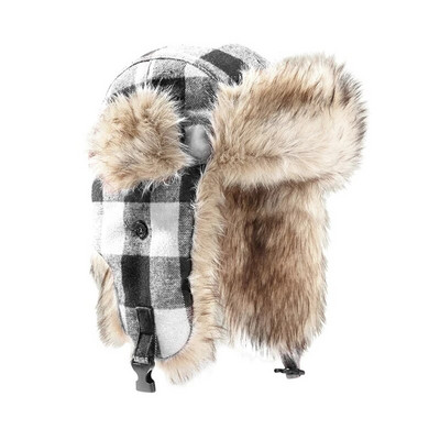 Férfi Női Trapper Bomber Kalapok Orosz Meleg Téli Szőrme Fülfül sapka Szabadtéri Sport Síelés Vadászat Horgászat Plüss sapka karácsonyi ajándék