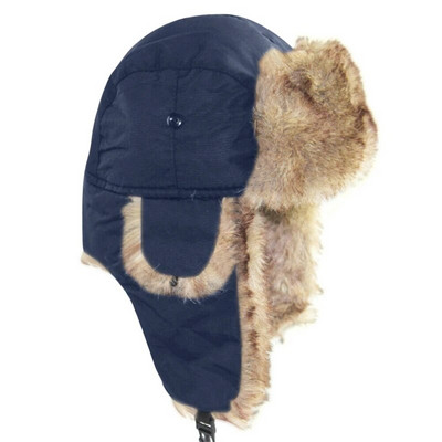 Férfi Női Trapper Bomber Kalapok Orosz Meleg Téli Szőrme Fülfül sapka Szabadtéri Sport Síelés Vadászat Horgászat Plüss sapka karácsonyi ajándék