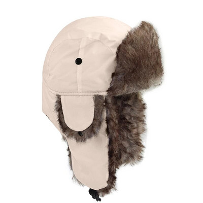 Férfi Női Trapper Bomber Kalapok Orosz Meleg Téli Szőrme Fülfül sapka Szabadtéri Sport Síelés Vadászat Horgászat Plüss sapka karácsonyi ajándék