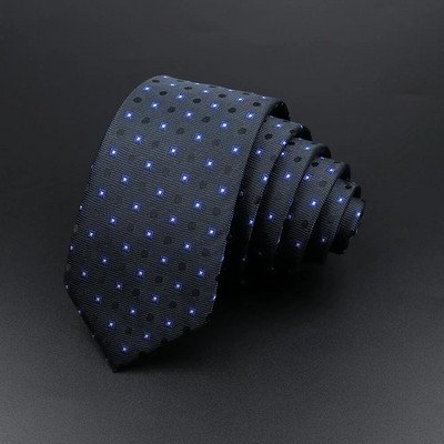 Muška klasična uska kravata s prugama Crvena tamnoplava kravata Jacquard tkana puna karirana točkasta kravata Dnevna odjeća Kravata Poklon za svatove