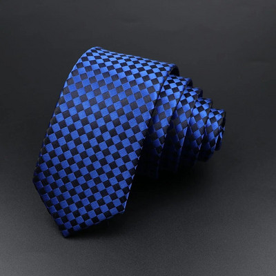 Muška klasična uska kravata s prugama Crvena tamnoplava kravata Jacquard tkana puna karirana točkasta kravata Dnevna odjeća Kravata Poklon za svatove