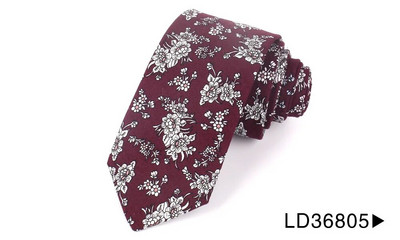 Jaunas kokvilnas kaklasaites Modes ziedu apdrukas kaklasaite kāzu biznesa kostīmiem šaura kaklasaite vīriešiem sievietēm šķelto ziedu kaklasaite Gravatas