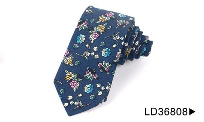 Jaunas kokvilnas kaklasaites Modes ziedu apdrukas kaklasaite kāzu biznesa kostīmiem šaura kaklasaite vīriešiem sievietēm šķelto ziedu kaklasaite Gravatas