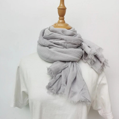 Japāņu stila kokvilnas lina vīriešu šalle rudens ziema silta modes vīriešu pashmina savārstījums melns tumši zils ikdienas vīriešu šalles