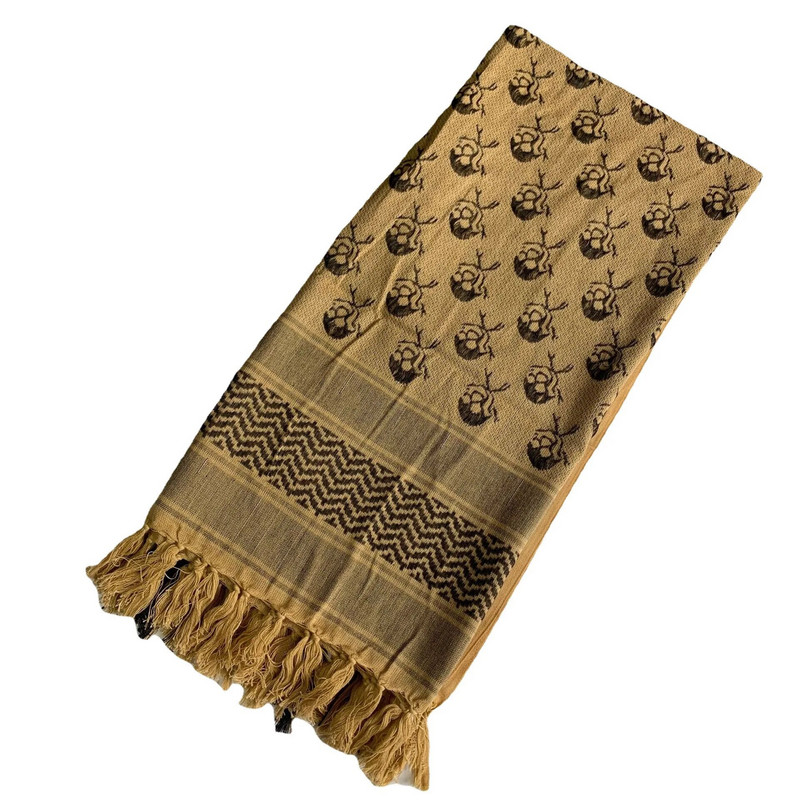 Bieza musulmaņu Shemagh taktiskā tuksneša arābu šalles vīriešiem sievietēm ziemas vējains militārs vēja necaurlaidīgs pārgājiens Keffiyeh galvas kakla šalle