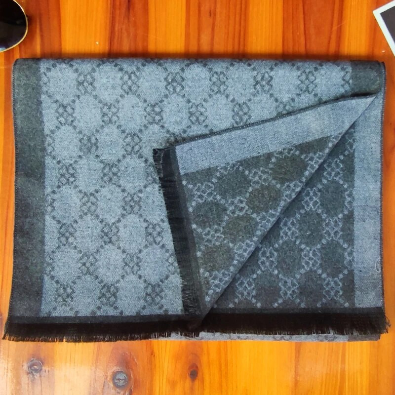 2023 Klasični muški zimski karirani šal Topli šalovi oko vrata od čiste vune Mekani šalovi od kašmira Muški poslovni šal u britanskom stilu