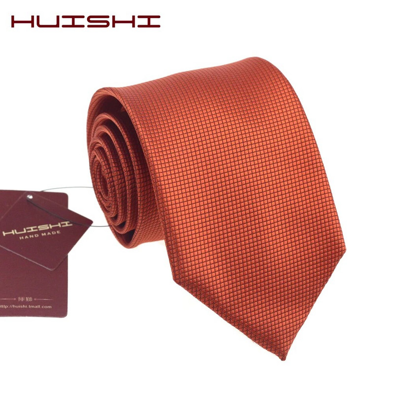 Jednobojno odijelo Tamnonarančasta muška kravata na rever Unisex poliester Vodootporni retro korejski stil Šarene kravate Dodaci