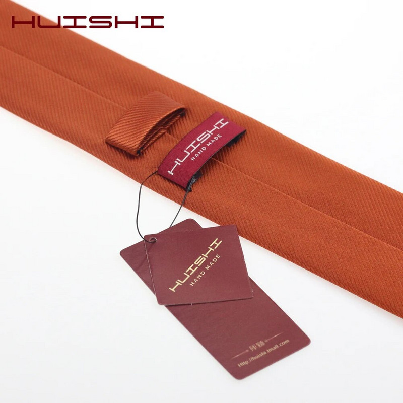 Jednobojno odijelo Tamnonarančasta muška kravata na rever Unisex poliester Vodootporni retro korejski stil Šarene kravate Dodaci