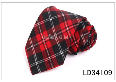 Piros kockás nyakkendők férfiaknak Vékony férfi nyakkendő esküvőre Üzleti alkalmi kockás nyakkendők klasszikus öltönyök vékony nyakkendők Gravatas