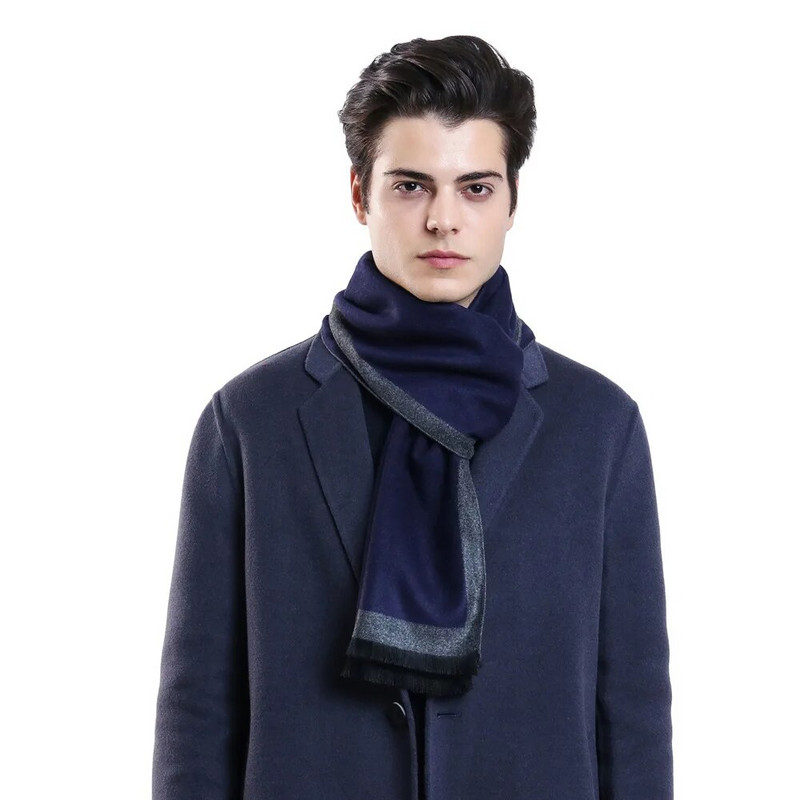 2022 classic 180*35cm Geometric Gentleman Eleganti Pelēks Rudens Ziemas Vīrieši Svītraini Vīriešu režģi silti garie šalles pashmina izpūtējs