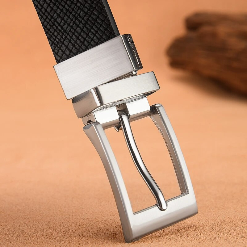 Muški kožni remeni za muškarce Dizajnerski remen s dvostrukim kopčama Klasični uniseks ženski remen za traperice visoke kvalitete 3,0 CM crni remen