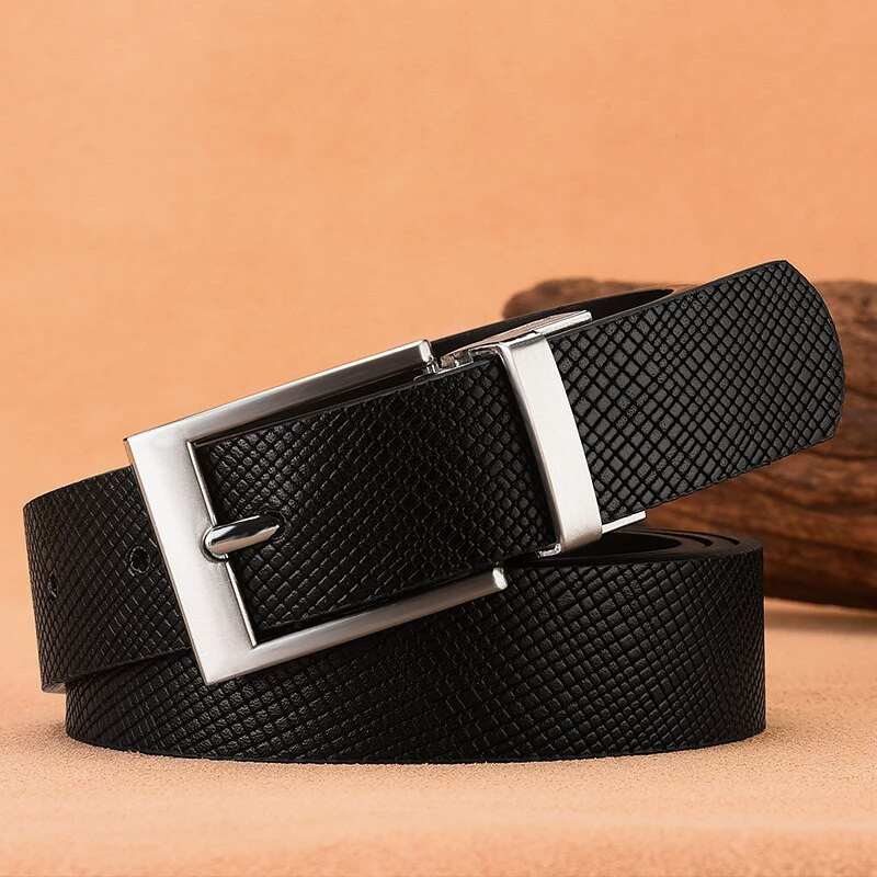 Muški kožni remeni za muškarce Dizajnerski remen s dvostrukim kopčama Klasični uniseks ženski remen za traperice visoke kvalitete 3,0 CM crni remen