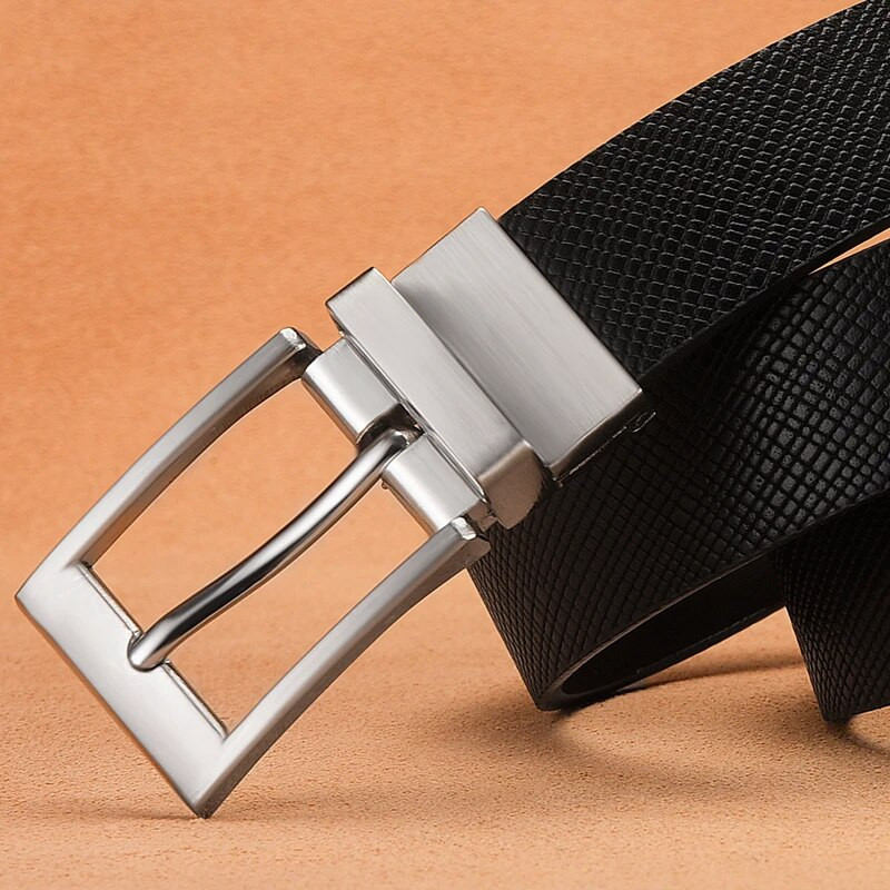 Muški kožni remeni za muškarce Dizajnerski remen s dvostrukim kopčama Klasični uniseks ženski remen za traperice visoke kvalitete 3,0 CM crni remen