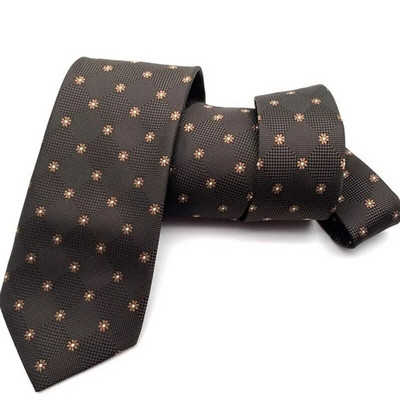 Vīriešu kaklasaite oficiāli biznesam, 8 cm plata šampanieša svītraina, profesionāla kāzu kaklasaite