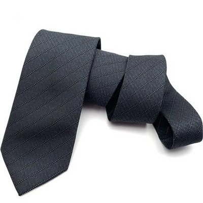 Vīriešu kaklasaite oficiāli biznesam, 8 cm plata šampanieša svītraina, profesionāla kāzu kaklasaite