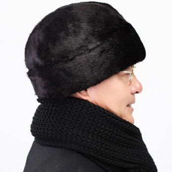 Νέα χειμωνιάτικα καπέλα ανδρικά καπέλα βομβαρδιστικά καπέλα από ψεύτικη γούνα Καπέλο εξωτερικού χώρου Ζεστό χοντρό ανδρικό καπέλο ρετρό κομψό καπέλο χιονιού ρωσικό κλασικό