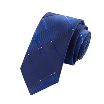 Γραβάτα για άντρες 6 εκ. Casual Ανδρική επαγγελματική γραβάτα γάμου Μπλε κόκκινο πολυεστερική ζακάρ γραβάτα