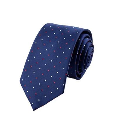 Kaklasaite vīriešiem 6 cm ikdienas vīriešu biznesa kāzu kaklasaite zila sarkana poliestera žakarda kaklasaite