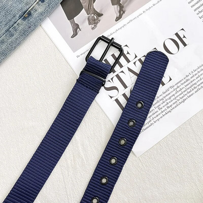 Új vászon öv férfi taktikai eladás férfi kültéri sport egyszerű, praktikus szövésű nylon vászon Cowboy nadrágok női övek divat