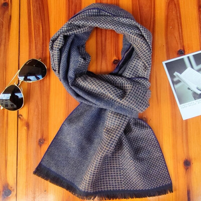 Luksuzni muški šal od kašmira, mekana topla zimska pašmina, muški šalovi, muške bufandas hombre poslovne duge marame