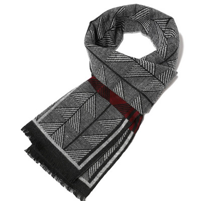 Eșarfă lungă din cașmir, la modă de toamnă, șaluri de afaceri pentru bărbați, șaluri clasice în carouri, eșarfe pentru bărbați, iarnă, pashmina, groasă, caldă