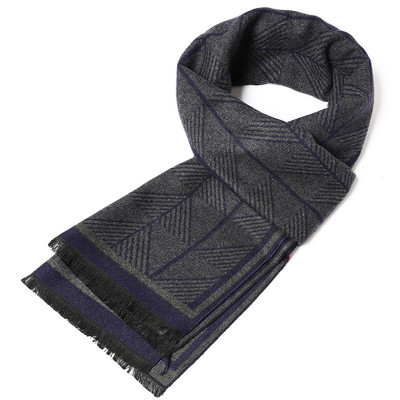 Eșarfă lungă din cașmir, la modă de toamnă, șaluri de afaceri pentru bărbați, șaluri clasice în carouri, eșarfe pentru bărbați, iarnă, pashmina, groasă, caldă