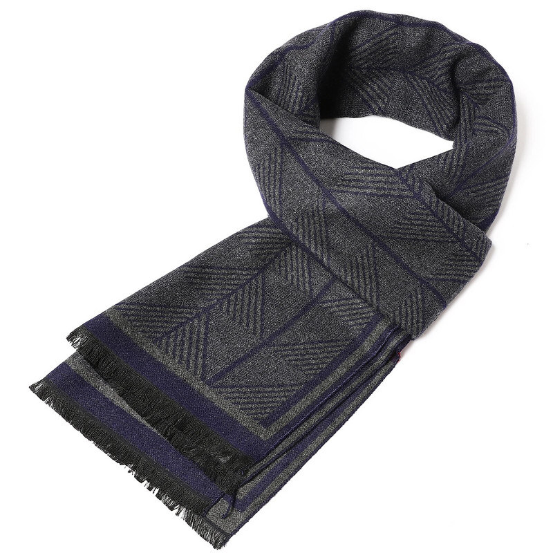 Eșarfă lungă din cașmir, la modă de toamnă, șaluri de afaceri pentru bărbați, șaluri clasice în carouri, eșarfe pentru bărbați, iarnă, pashmina, groasă, caldă
