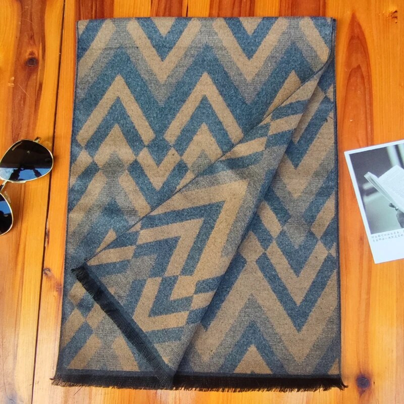 Luksusa Dizains Vīriešu Šalle Foulard Plaid Šalles Šalles Mode Ikdienišķa Ziemas Kašmira Siltas Šalles Kakla aptinums Vīriešu Bufandas Hombre