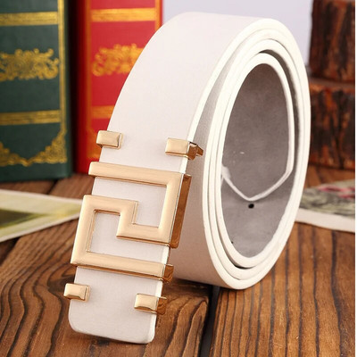 Raksta metāla pogas augstas kvalitātes gludas sprādzes vīriešu jostas. Klasiska vienkāršā korejiešu versija, modes savvaļas josta sievietēm