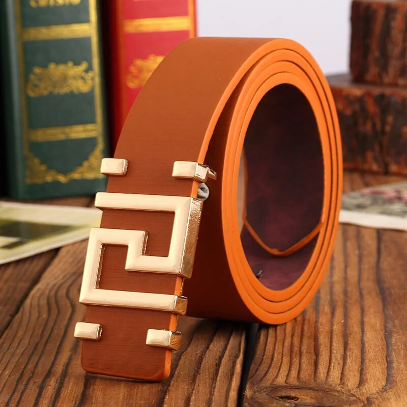 Raksta metāla pogas augstas kvalitātes gludas sprādzes vīriešu jostas. Klasiska vienkāršā korejiešu versija, modes savvaļas josta sievietēm