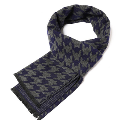 Jesenski modni dugi šal od kašmira 2023. Klasični karirani muški šalovi Zimski pašmina Debeli topli šal Muški poslovni omoti Šalovi