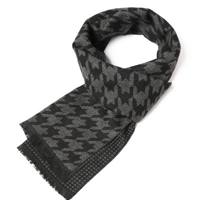 Jesenski modni dugi šal od kašmira 2023. Klasični karirani muški šalovi Zimski pašmina Debeli topli šal Muški poslovni omoti Šalovi