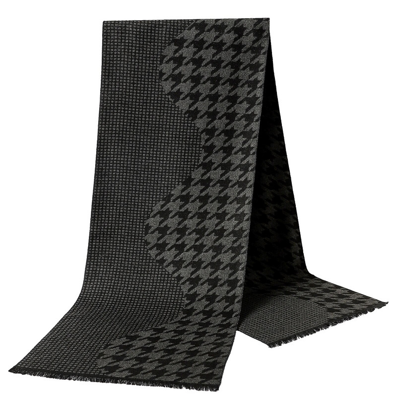 Jesenski modni dugi šal od kašmira 2023. Klasični karirani muški šalovi Zimski pašmina Debeli topli šal Muški poslovni omoti Šalovi