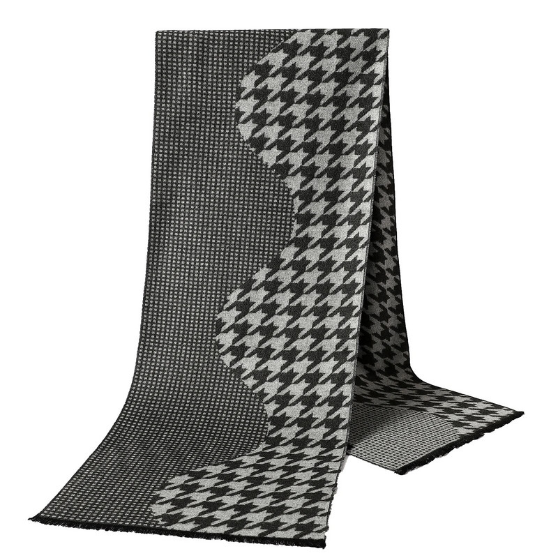 Jesenski modni dugi šal od kašmira 2023. Klasični karirani muški šalovi Zimski pašmina Debeli topli šal Muški poslovni omoti Šalovi