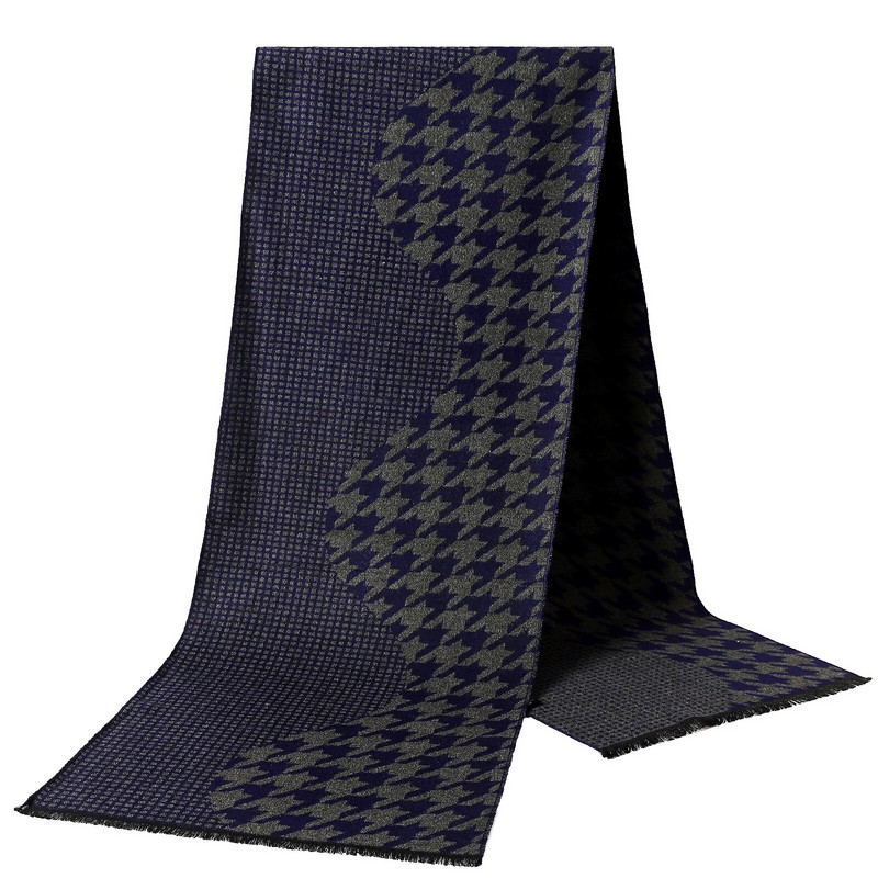 Jesenski modni dugi šal od kašmira 2023. Klasični karirani muški šalovi Zimski pašmina Debeli topli šal Muški poslovni omoti Šalovi