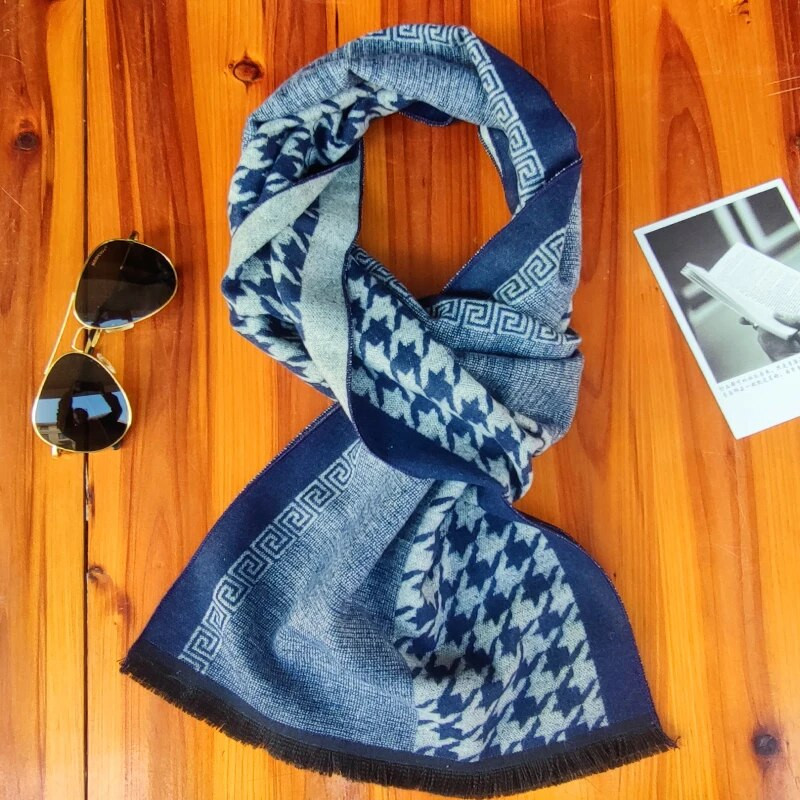 Luksuzni brend Muški zimski karirani šal Topli ženski šalovi od kašmira Šalovi Ležerni šalovi s resicama Muški poslovni šal Pashmina