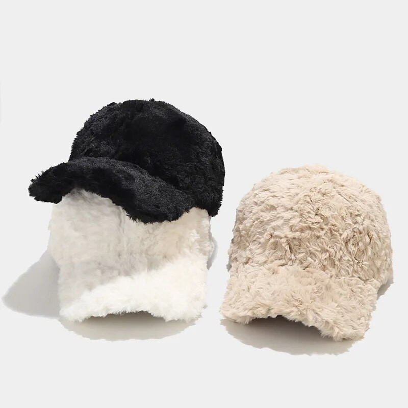 Jesen Zima Jednobojna bejzbol kapa Ženska topla kapa s plimom Hip pop ulične kape Ženske djevojke Šeširi za biciklizam na otvorenom Proljetne kape Šešir za sunce