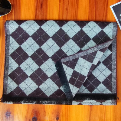 Luxus márkájú kockás kasmír sál férfiaknak Téli meleg nyakkendő Férfi üzleti sálak Hosszú pashmina karácsonyi ajándékok