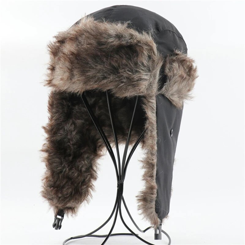Unisex topli trapper Aviator Trooper Bomber kape s naušnicama Vodootporne ruske zimske baršunaste skijaške kape Vjetrootporne kape za zaštitu ušiju