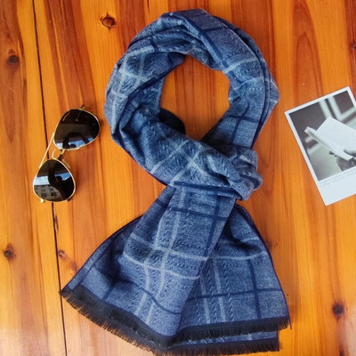 2023. Novi modni karirani muški šalovi Jesen Zima Pashmina Debeli topli šal od kašmira Muški poslovni dugi omoti Klasični šal