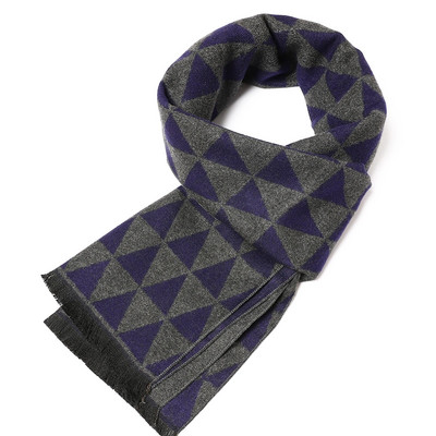 2023. Klasični karirani muški šalovi Jesenska moda Kašmirski dugi šal Zimski pašmina Debeli topli šal Muški poslovni omoti Šalovi