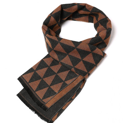 2023. Klasični karirani muški šalovi Jesenska moda Kašmirski dugi šal Zimski pašmina Debeli topli šal Muški poslovni omoti Šalovi