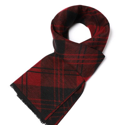 2023. Klasični karirani muški šalovi Jesenska moda Kašmirski dugi šal Zimski pašmina Debeli topli šal Muški poslovni omoti Šalovi