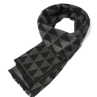 2023. Klasični karirani muški šalovi Jesenska moda Kašmirski dugi šal Zimski pašmina Debeli topli šal Muški poslovni omoti Šalovi